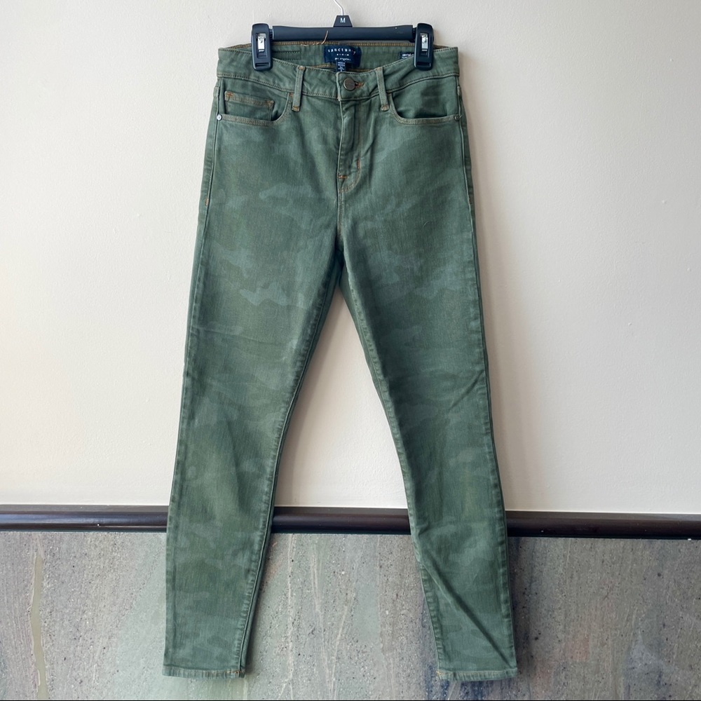 Camo Camouflage Skinny Jeans Pants Women’s Denim